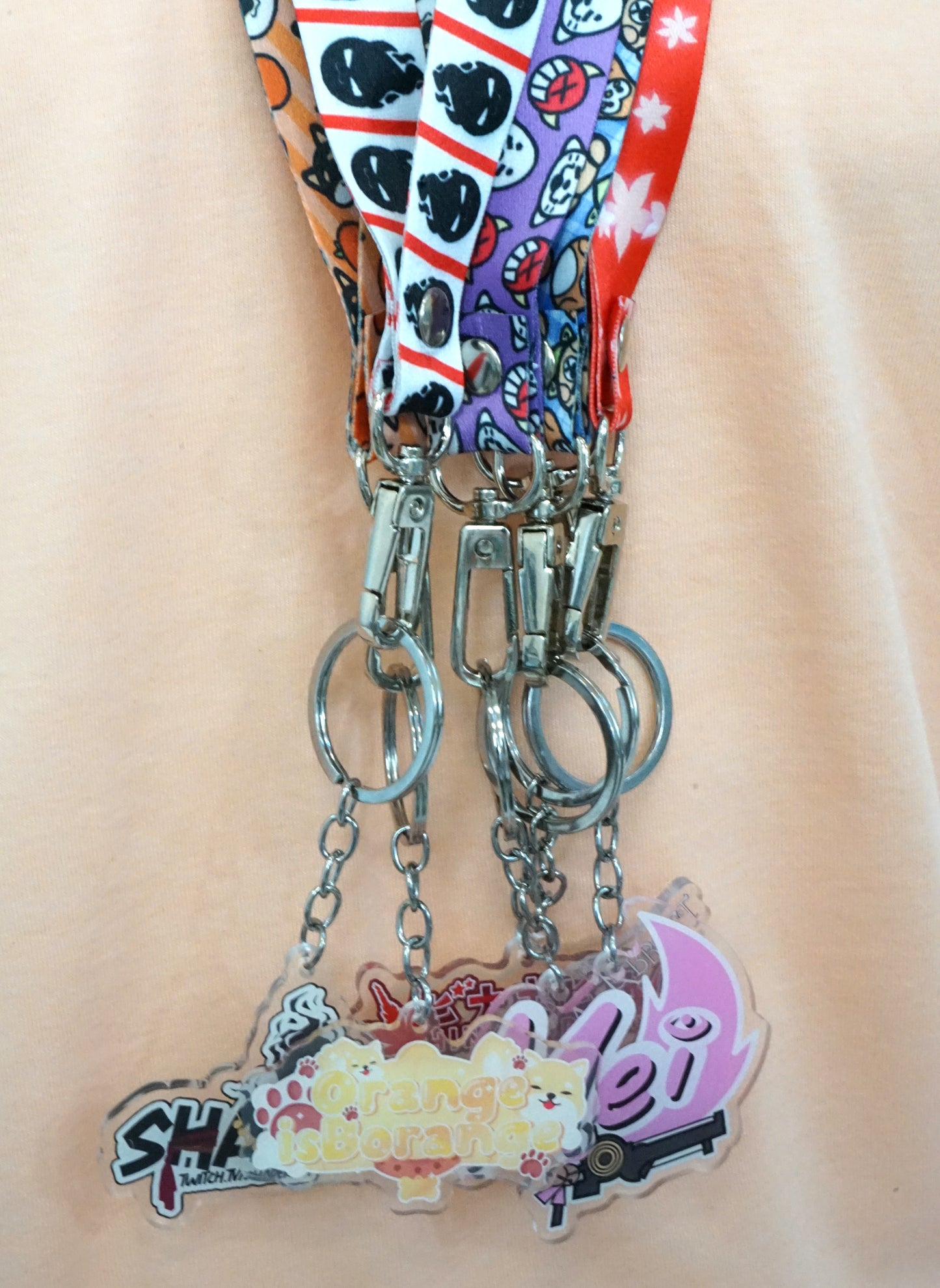 Acrylic Keychain + Lanyard- Aki (OrangeIsBorange)