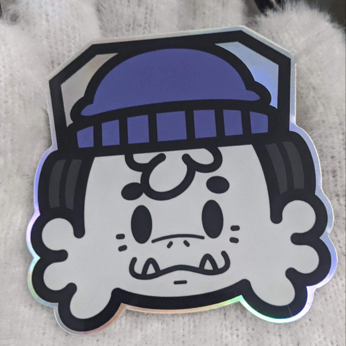 Matt the Snow Monster's head (Holographic Sticker)
