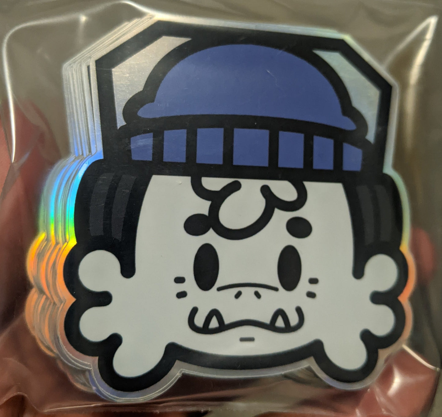 Matt the Snow Monster's head (Holographic Sticker)
