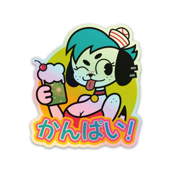 Cheers!/かんぱい! (Holographic Sticker)