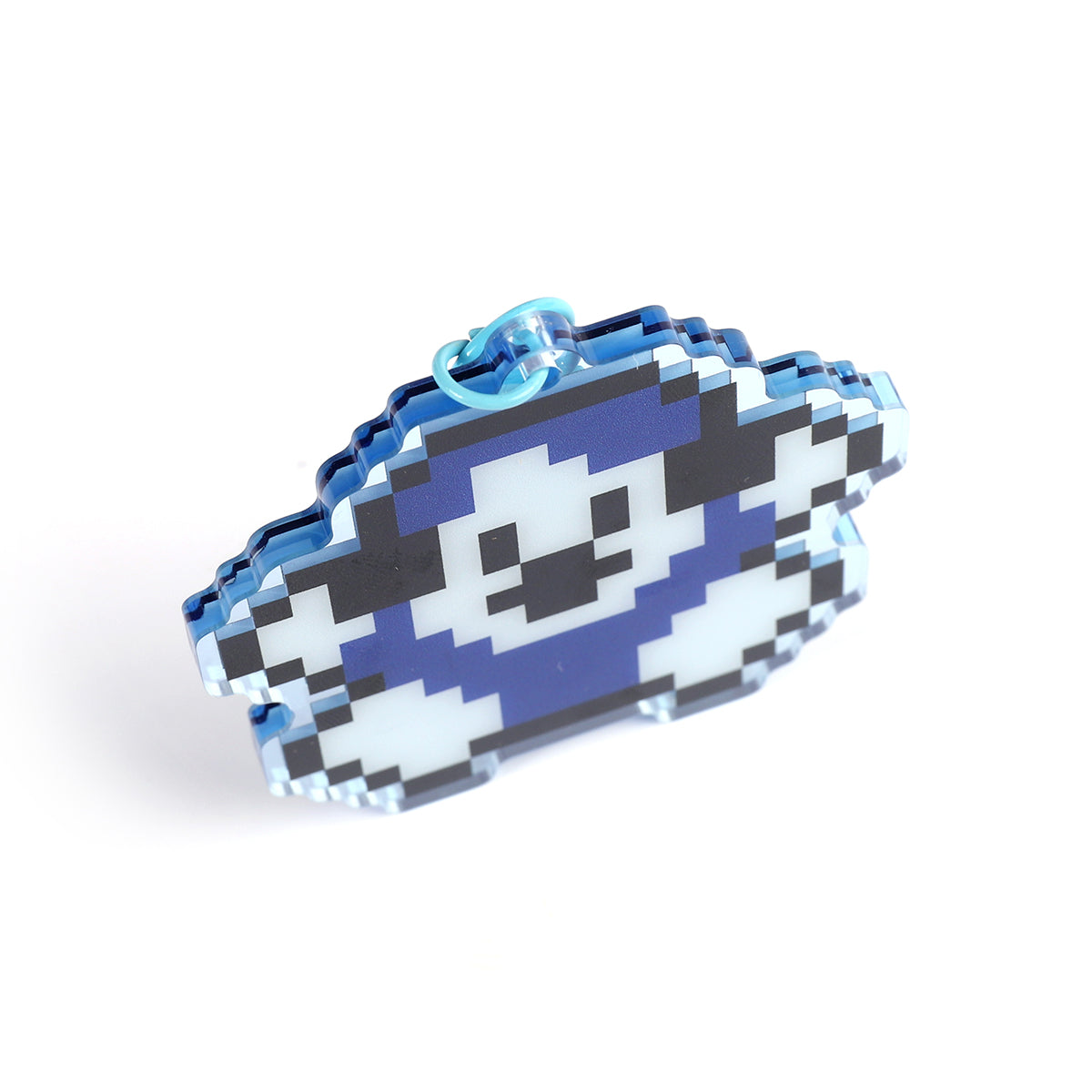 Matt the Snow Monster Pixel Acrylic Keychain