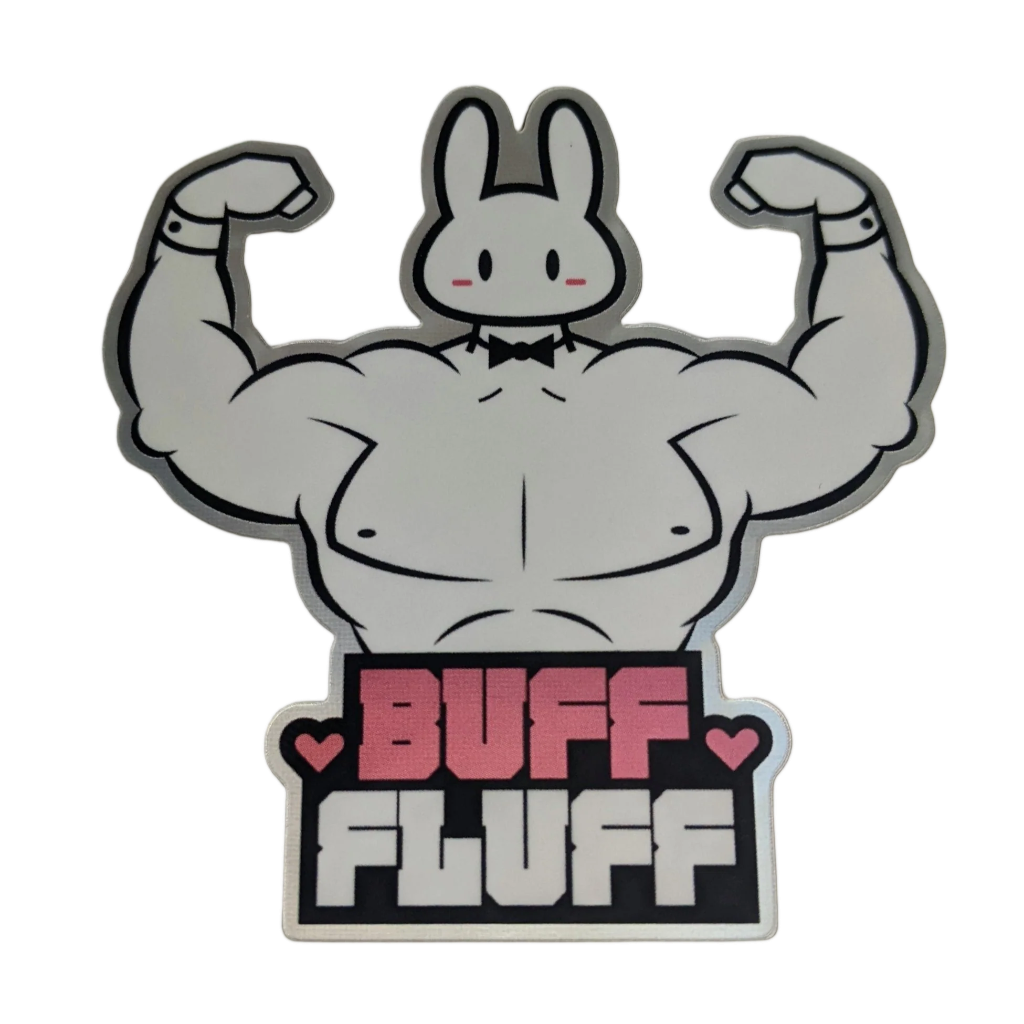 Buff Fluff (Holographic/ Matte Sticker)