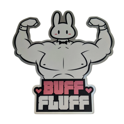 Buff Fluff (Holographic/ Matte Sticker)