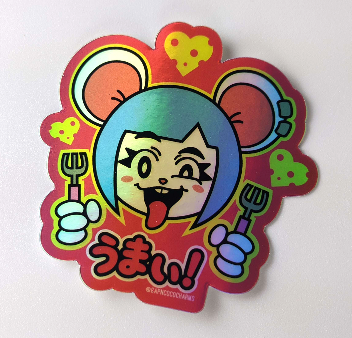 Mouse Lady Sticker Holographic Mouse Girl Sticker - Pop'n Pak – Pop'nPak