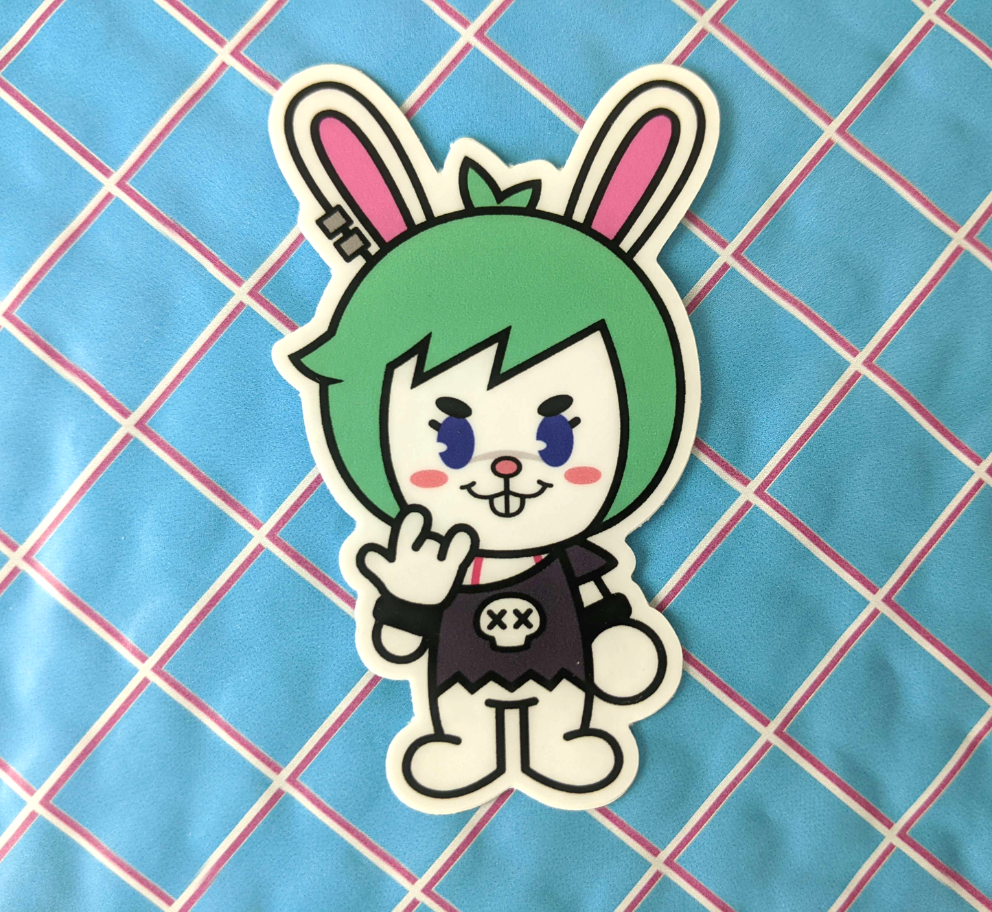 Pepper the Rockin' Rabbit (Vinyl Sticker)